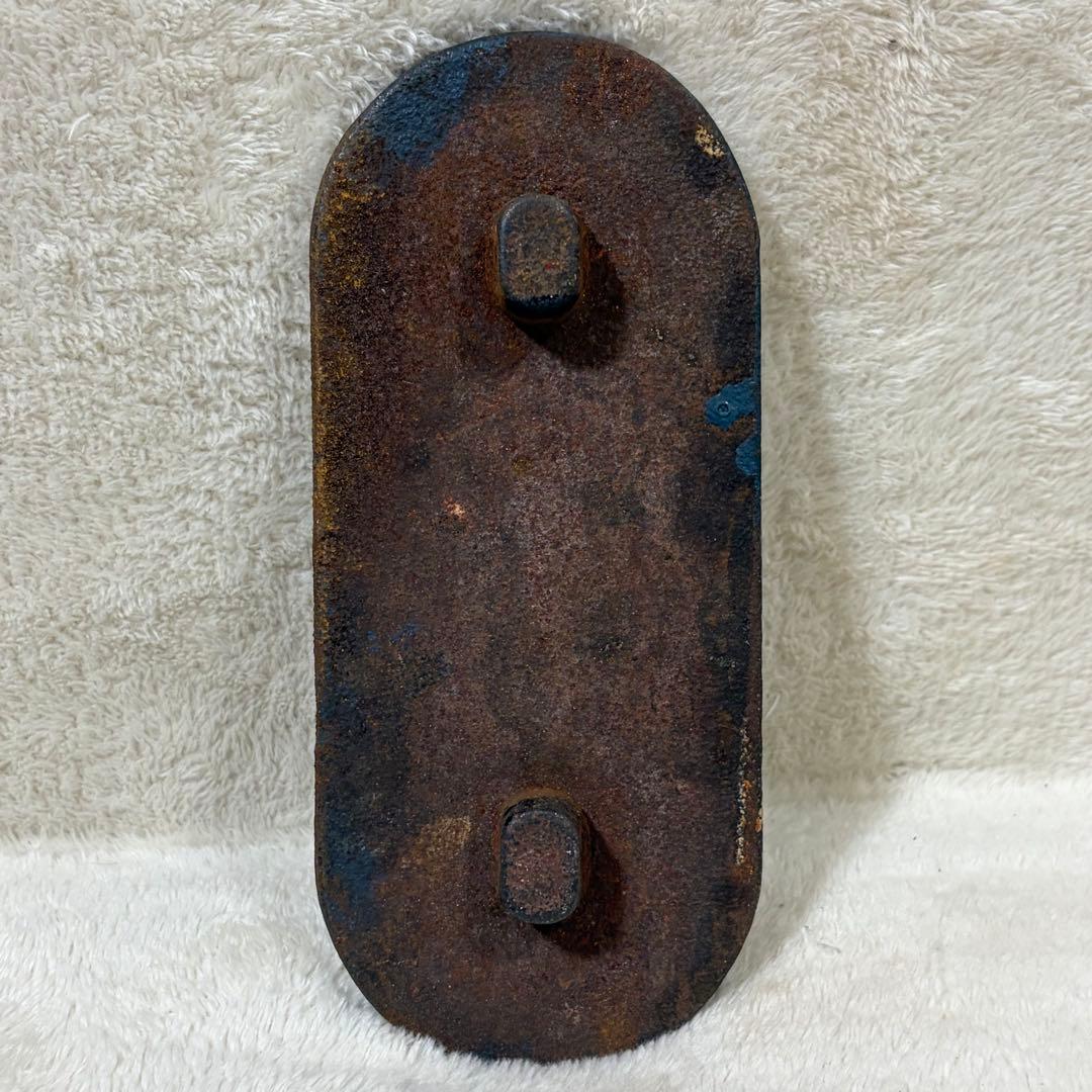 【希少】国鉄 鉄道 転轍器 転てつ器 表示板 銘板 プレート 6出発