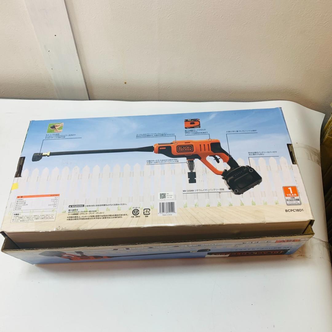 BLACK+DECKER 高圧洗浄クリーナー BCPC18D1 コードレス
