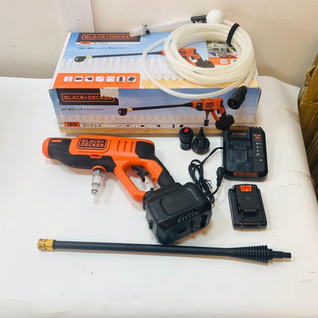 BLACK+DECKER 高圧洗浄クリーナー BCPC18D1 コードレス