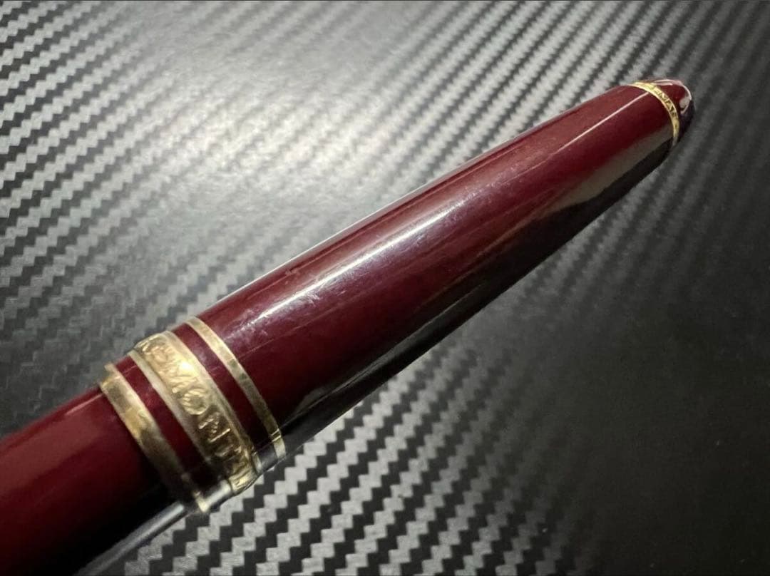 美品 モンブラン エボナイト芯 144 ボルドー 全金 EF 極細字 万年筆