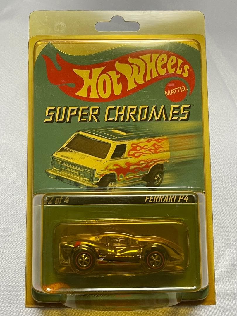 ミニカー HotWHeels SUPER CHROMES FERRARI P4