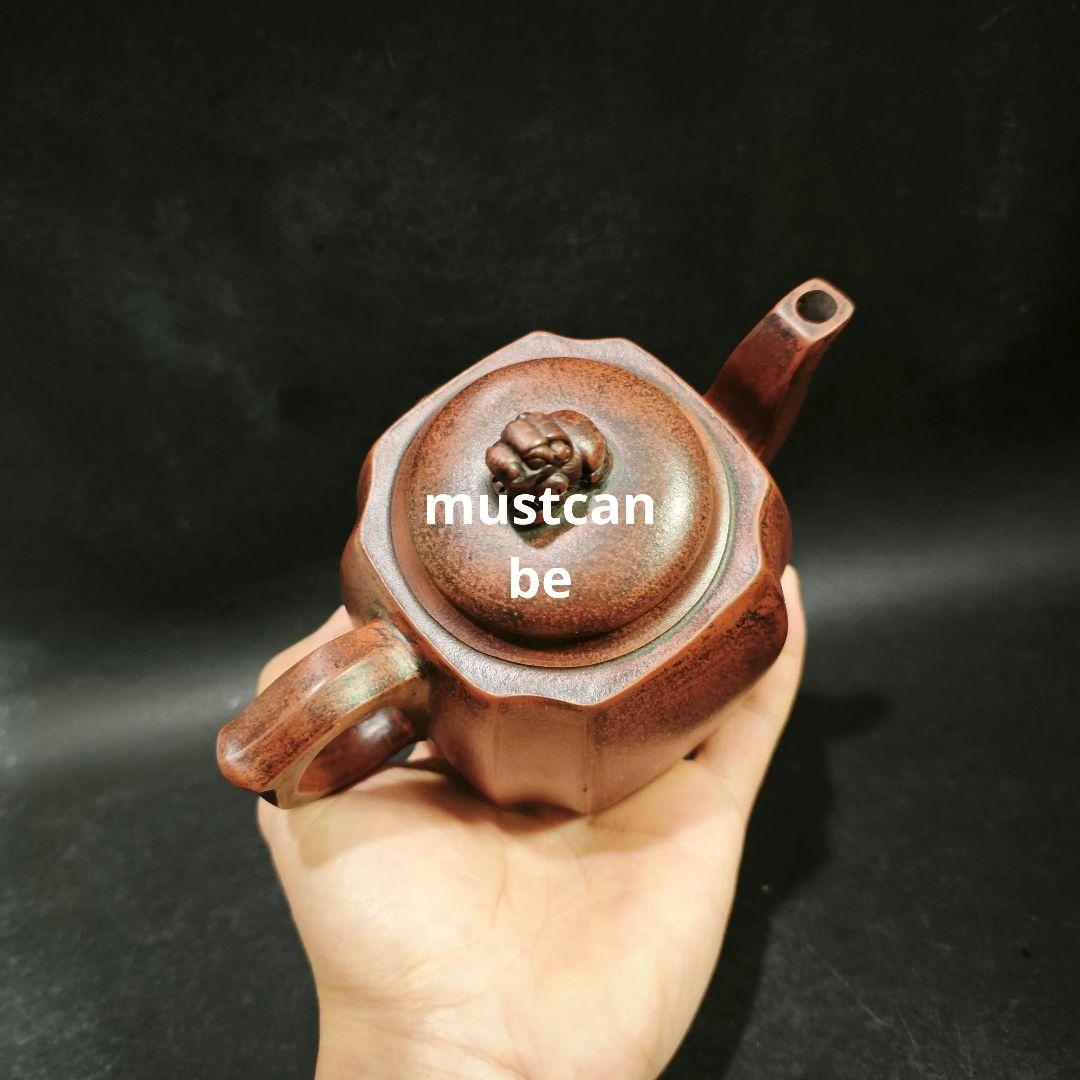 茶器 紫砂壷 四方壺抽角四方偉人壺 煎茶器 急須