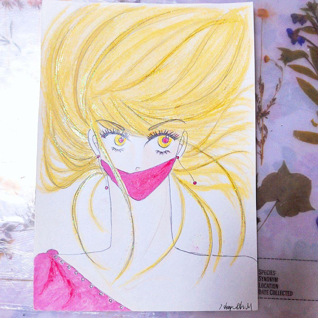 ❤超美人★手書き美人イラスト(220602)★配送無料