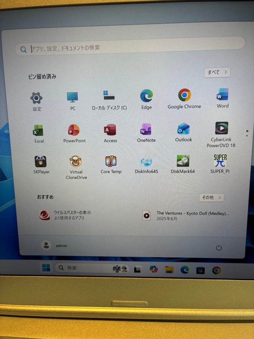 Windowsノート本体 Let's note CF-LV8 Win11pro