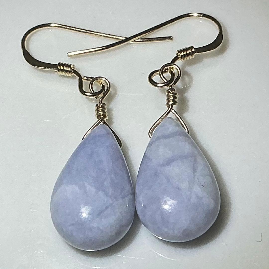 【専用】糸魚川翡翠　ヨシオ沢　ニノ型、ティアドロップピアス　14kgf（1）