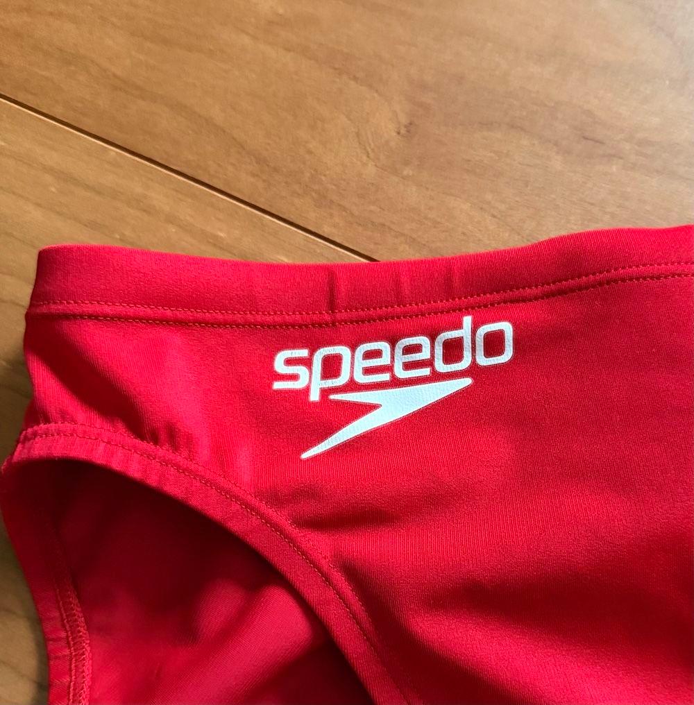 【美品】SPEEDO　ショートブーン　レッド　ライフセーバー　競泳水着　競パン