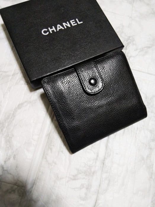 【綺麗】シャネル キャビア デカココマーク 財布