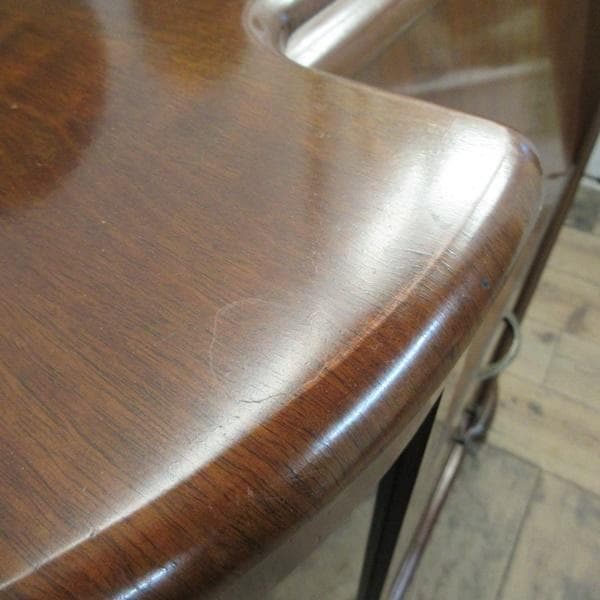 イギリス アンティーク 家具 サイドバイサイド ビューロー 飾り棚 6142e