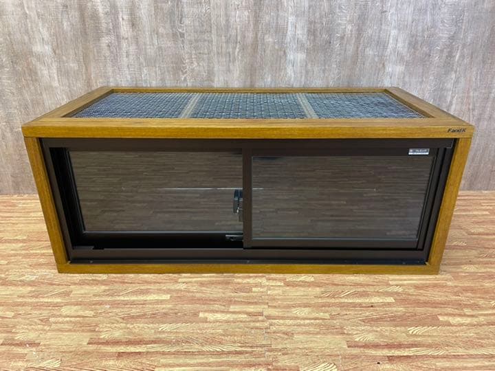 ＦandＫ爬虫類木製ケージ　アルミサッシ仕様　オーダー可能