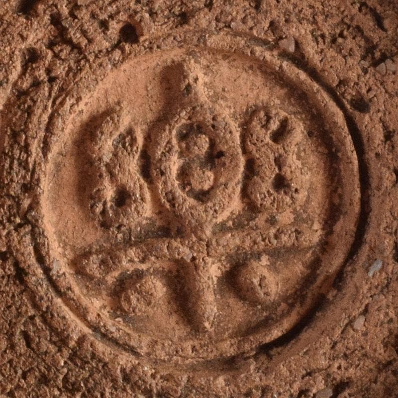 茶道具　楽吉左衛門　赤楽茶碗　時代箱付　V　R7596