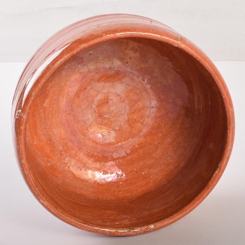 茶道具　楽吉左衛門　赤楽茶碗　時代箱付　V　R7596