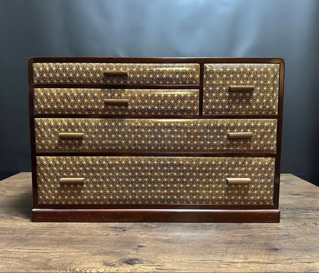 【伝統工芸】箱根細工 木象嵌 寄木家具　箱根寄木細工