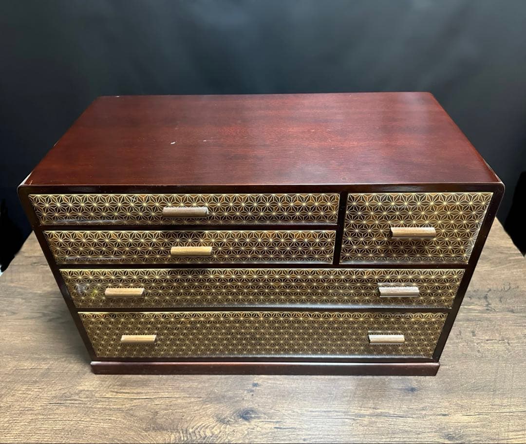 【伝統工芸】箱根細工 木象嵌 寄木家具　箱根寄木細工