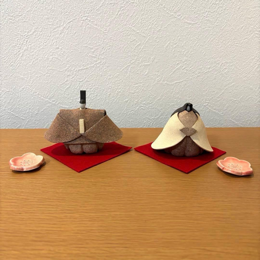 永田みどり　陶雛セット　ナチュラン限定　古陶里　ひなまつり