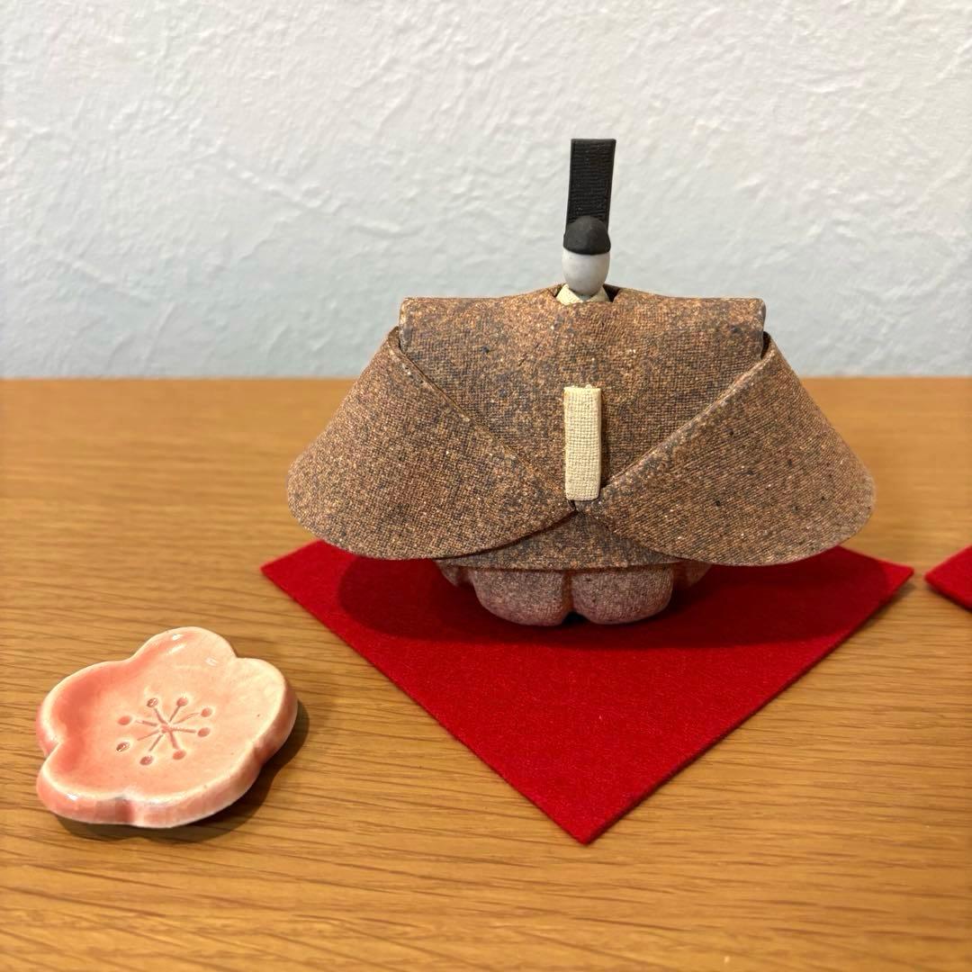 永田みどり　陶雛セット　ナチュラン限定　古陶里　ひなまつり