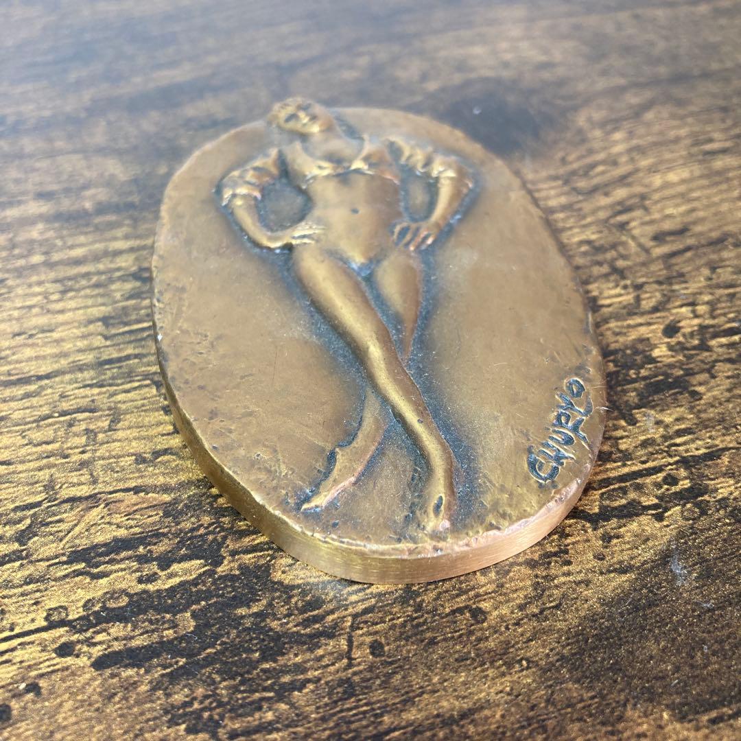 E-壁 【希少】佐藤忠良 ブロンズ 裸婦像レリーフ「わかば」東北電力創立50周年