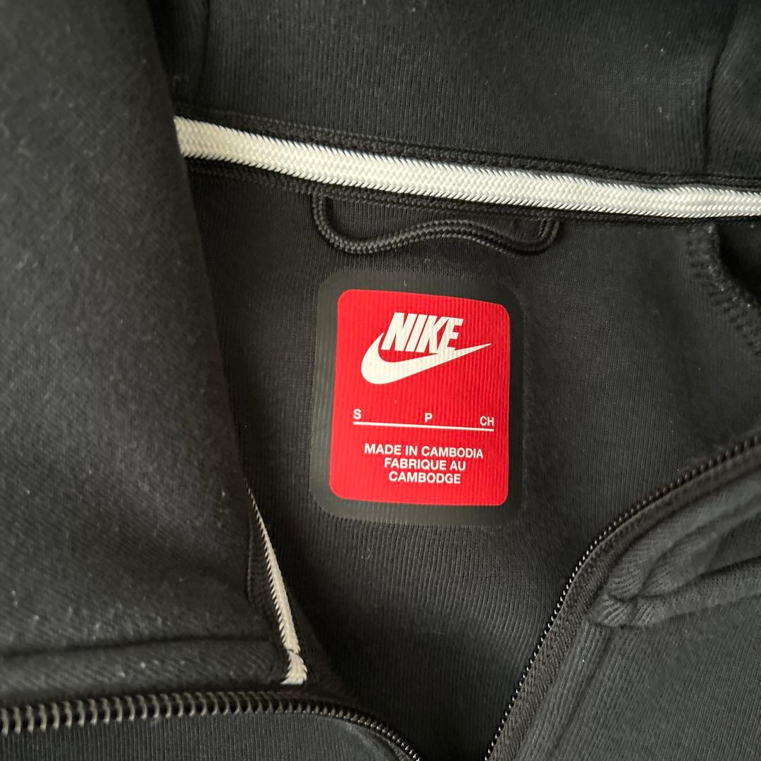 Nike テックフリース　セットアップ　 S 黒　廃盤赤タグ