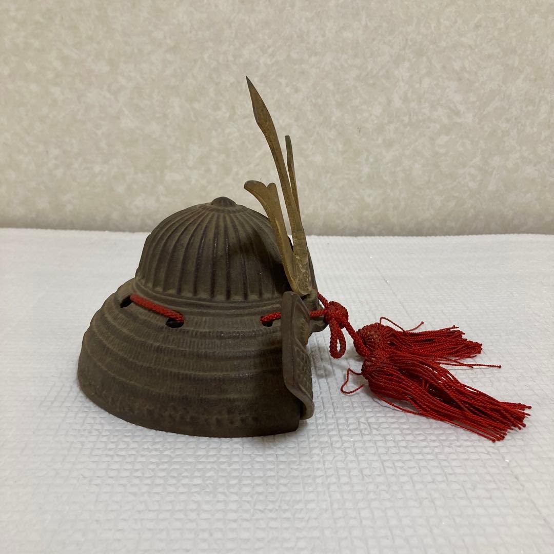 TS60 昭和40年 山口農協 壱億達成記念 鋳鉄製 兜飾り 五月人形 縁起物