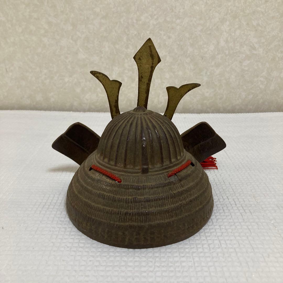 TS60 昭和40年 山口農協 壱億達成記念 鋳鉄製 兜飾り 五月人形 縁起物