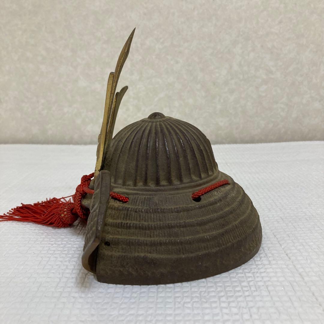 TS60 昭和40年 山口農協 壱億達成記念 鋳鉄製 兜飾り 五月人形 縁起物