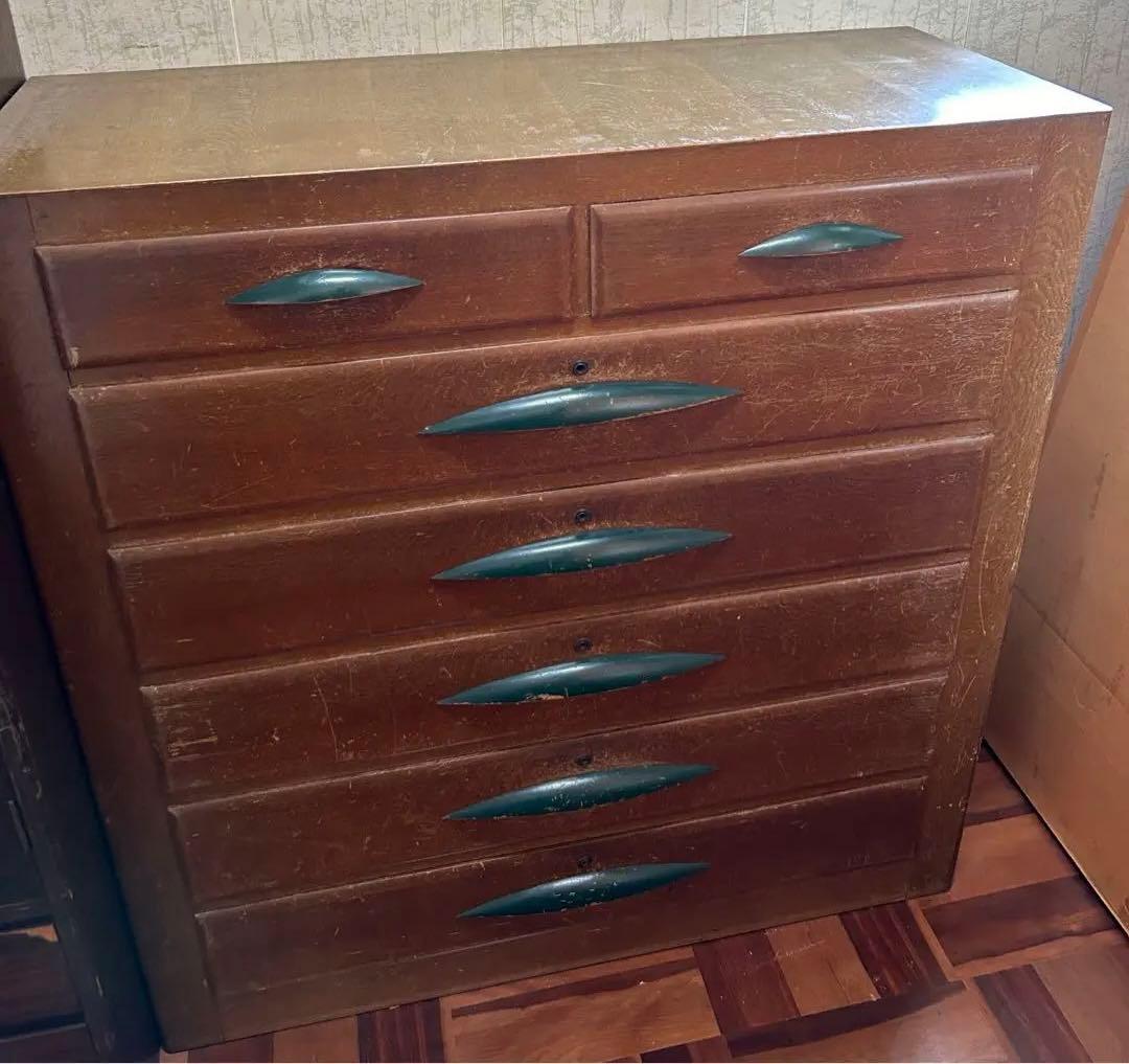 昭和レトロ家具 7引出し レトロ 木製タンス