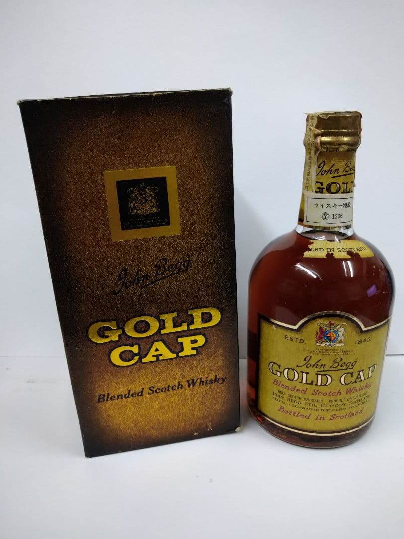 ジョンベッグ　ゴールドキャップ 760ml 43度　特級　従価　TAXシール