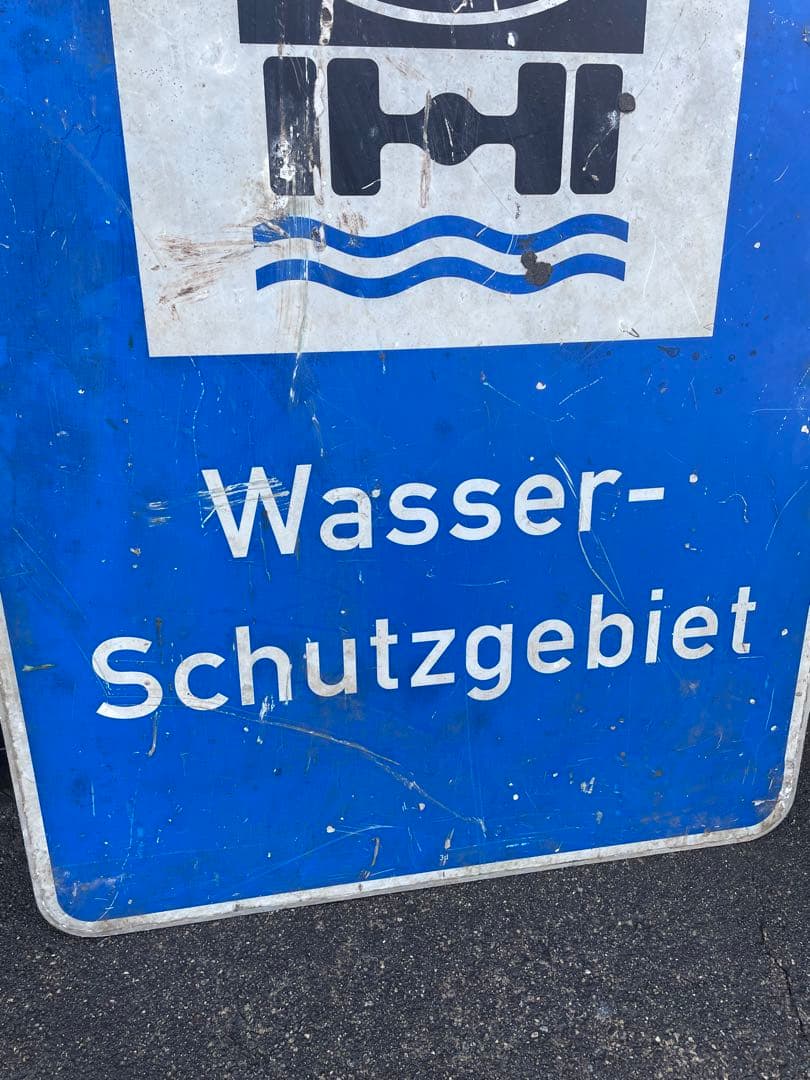 稀少/ビンテージ/ドイツ製/ホーロー/サイン看板/レイルロードサイン/大型看板