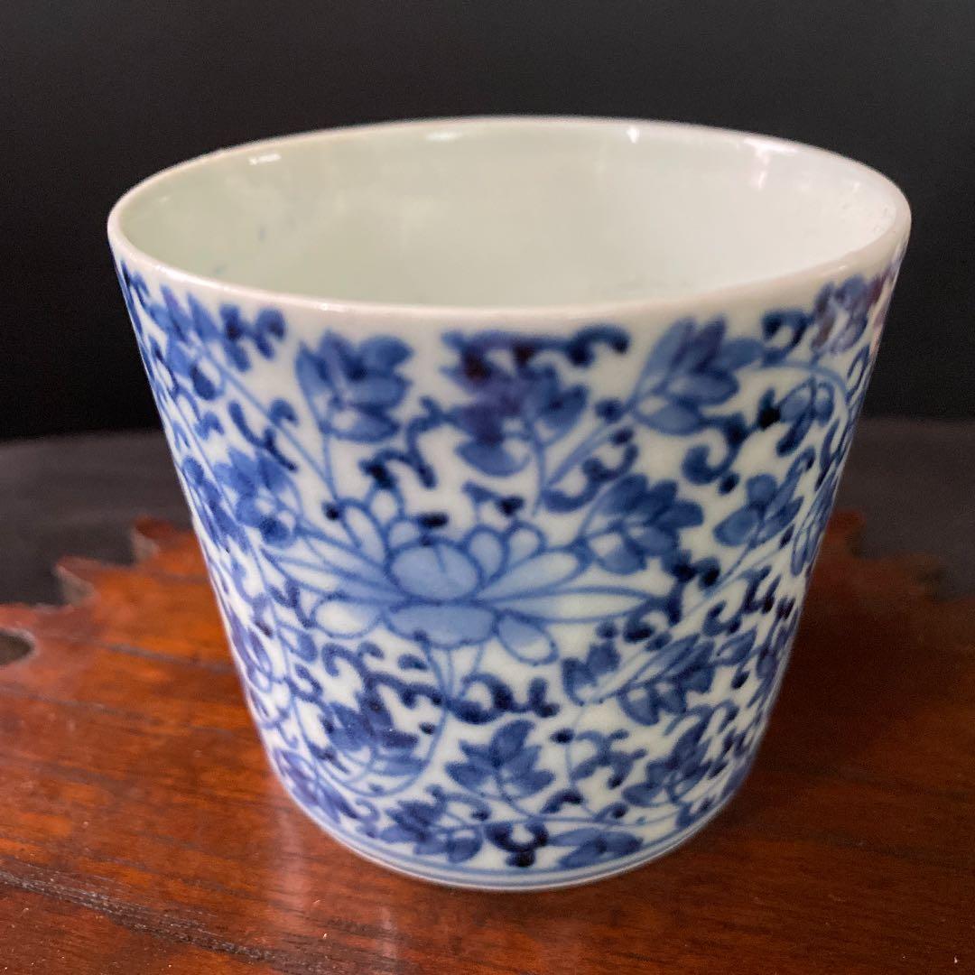 大幅お値下げ！希少。花唐草、蕎麦猪口、そばチョコ⭐️古伊万里、江戸中期⭐️