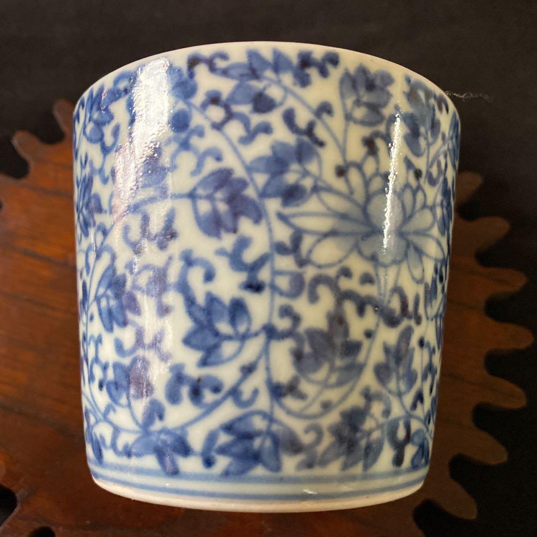 大幅お値下げ！希少。花唐草、蕎麦猪口、そばチョコ⭐️古伊万里、江戸中期⭐️