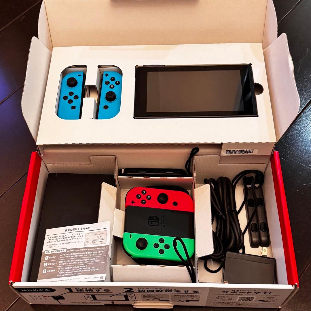 Nintendo Switch 本体　青/ピンク/緑ジョイコン ニンテンドー