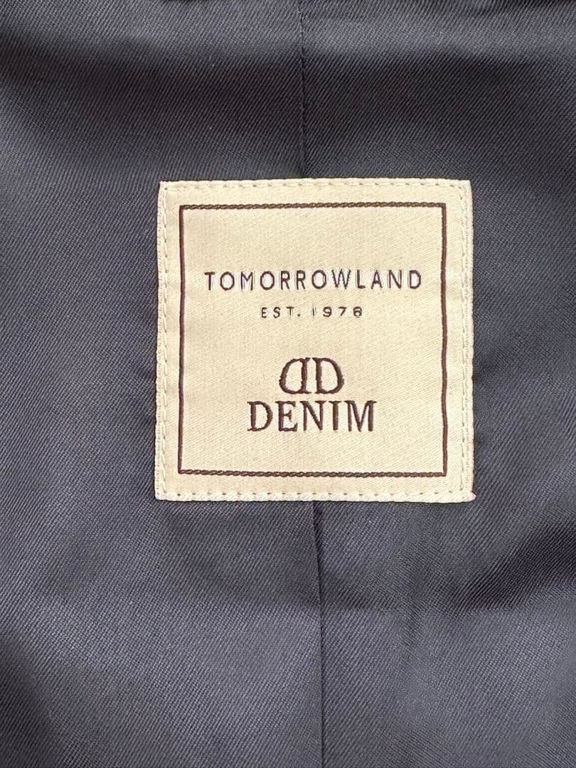 DENIM×TOMORROWLAND ラムレザー シングルライダースジャケット