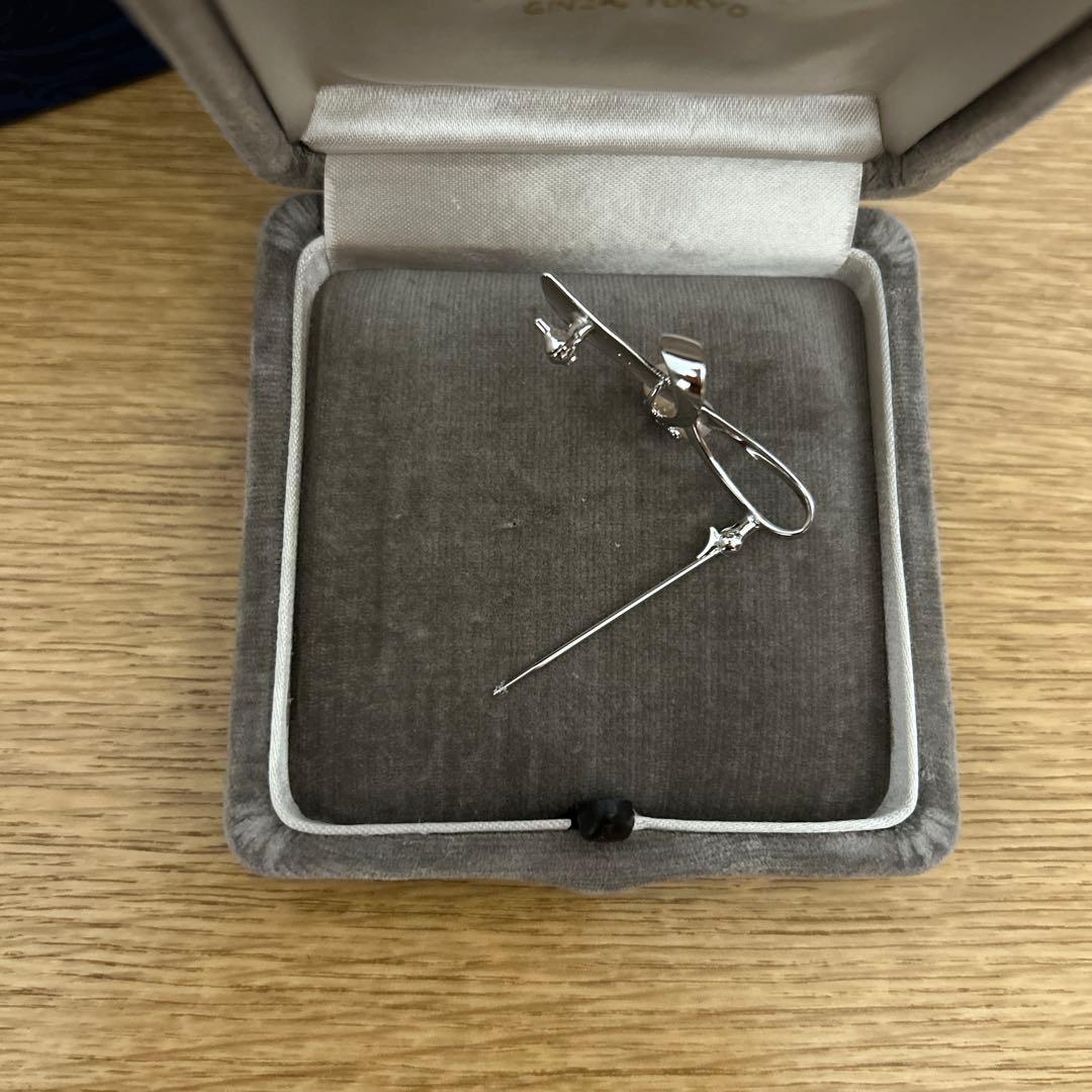 MIKIMOTO ミキモト　真珠　ベビーパール　ブローチ シルバー 3珠