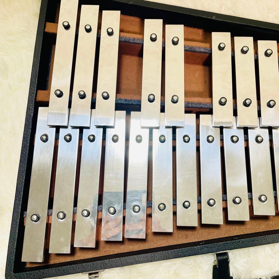 美品　saito 鉄琴　マレット　32鍵盤 サイトウ　グロッケン