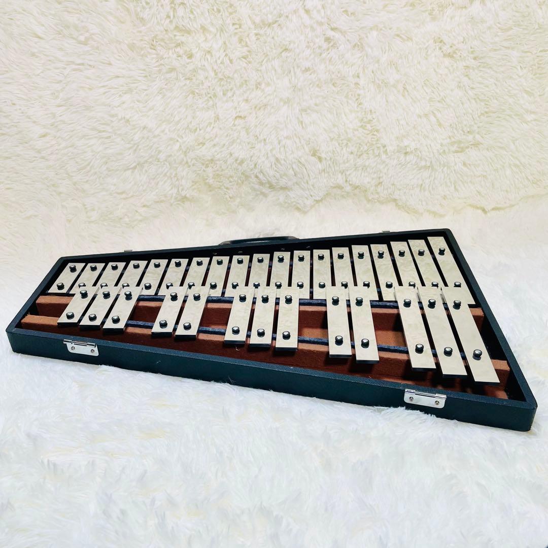 美品　saito 鉄琴　マレット　32鍵盤 サイトウ　グロッケン
