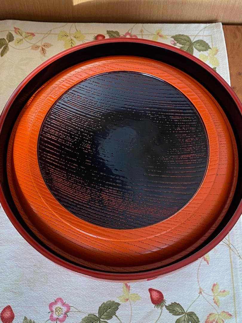 ¥13,900からお値下げ中　 茶道具　朱網目喰籠　菓子器