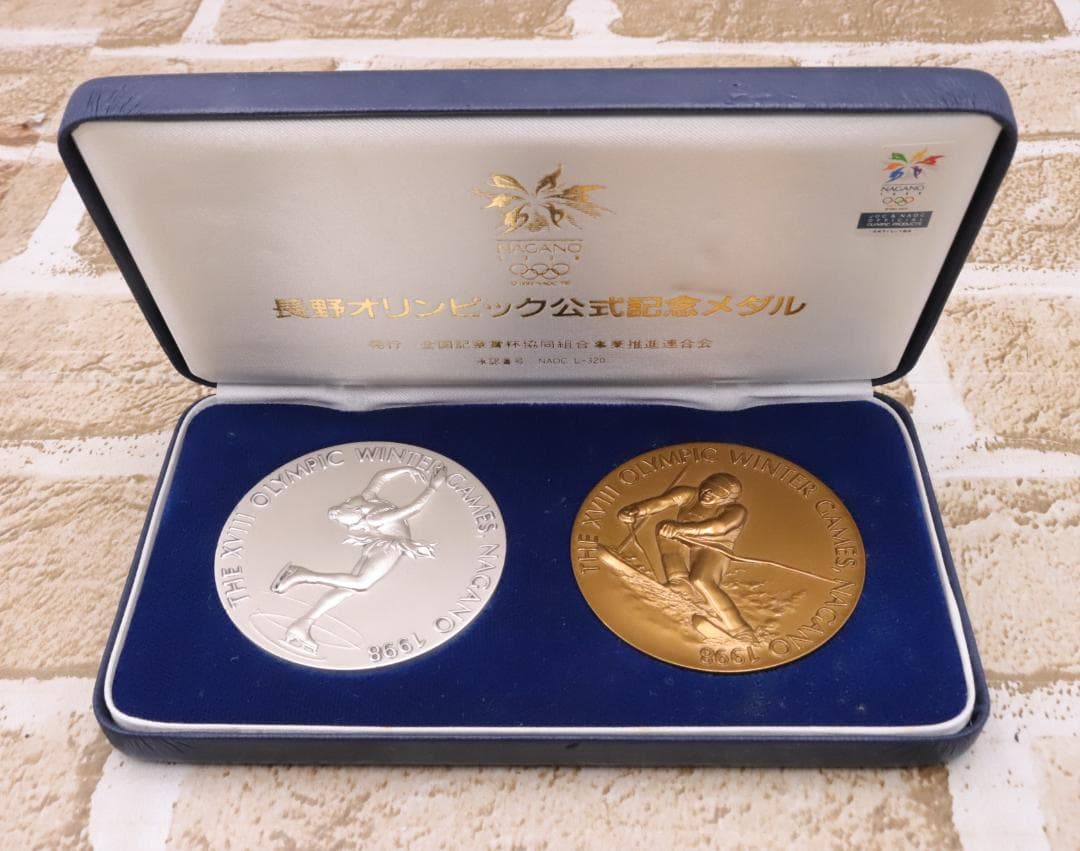 ◇長野オリンピック 公式記念メダル 第2次発行 純銀 ブロンズ