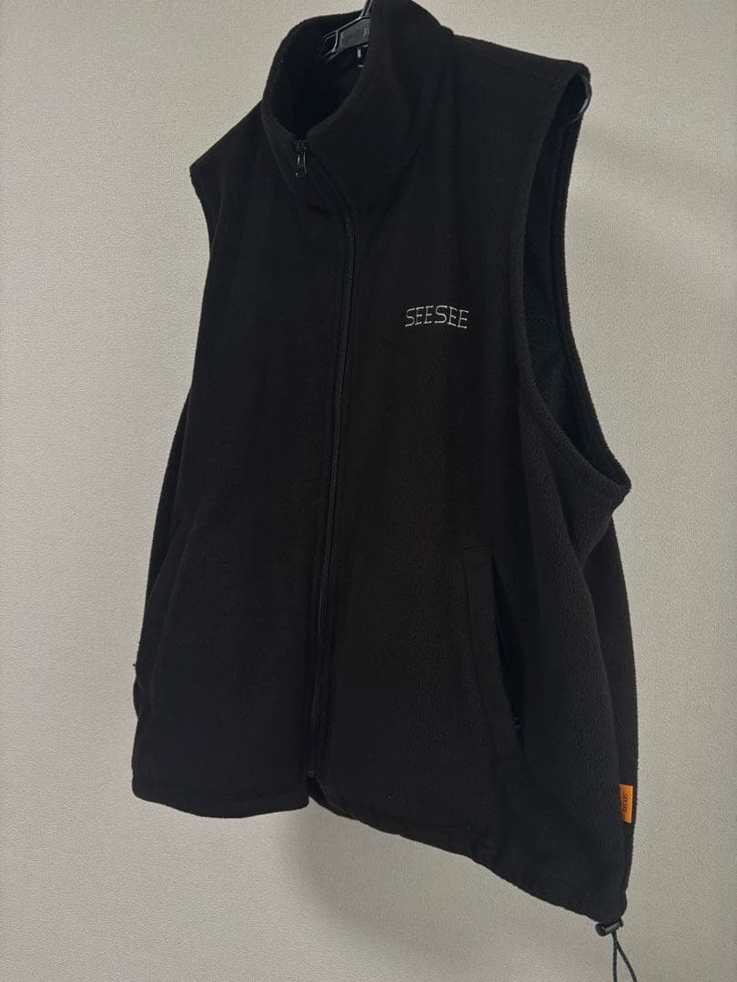 【極美品】SEE SEE FLEECE VEST（BLACK）Lサイズ