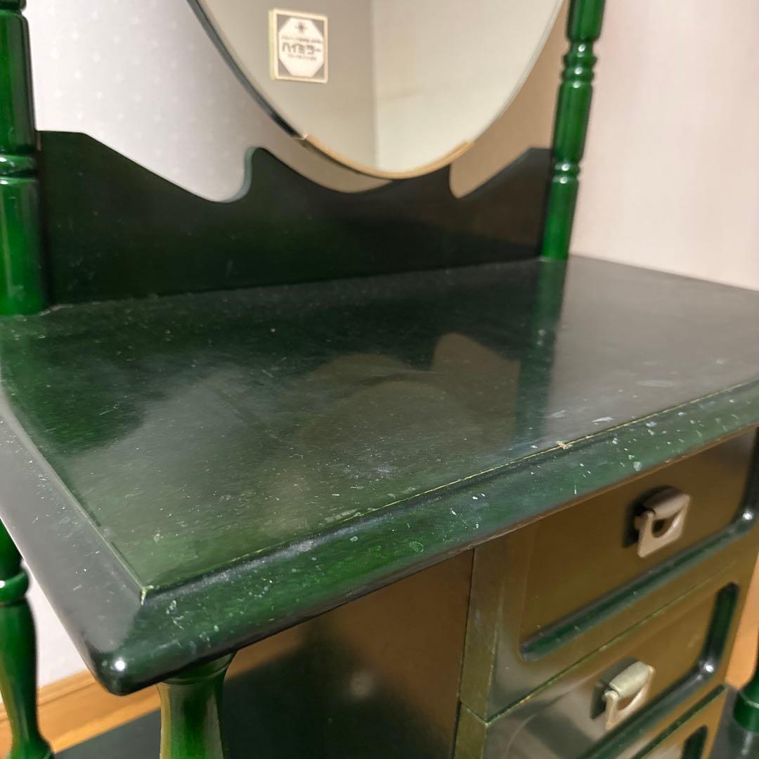 【ぐらつきなし ❗️】アンティーク 昭和レトロ 木製 ドレッサー 鏡台