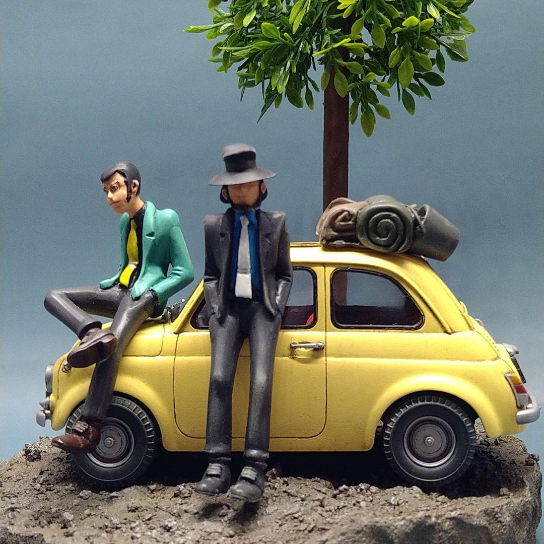 プラモデル ルパン三世 カリオストロの城 旅立ち＆断崖 塗装済み完成品