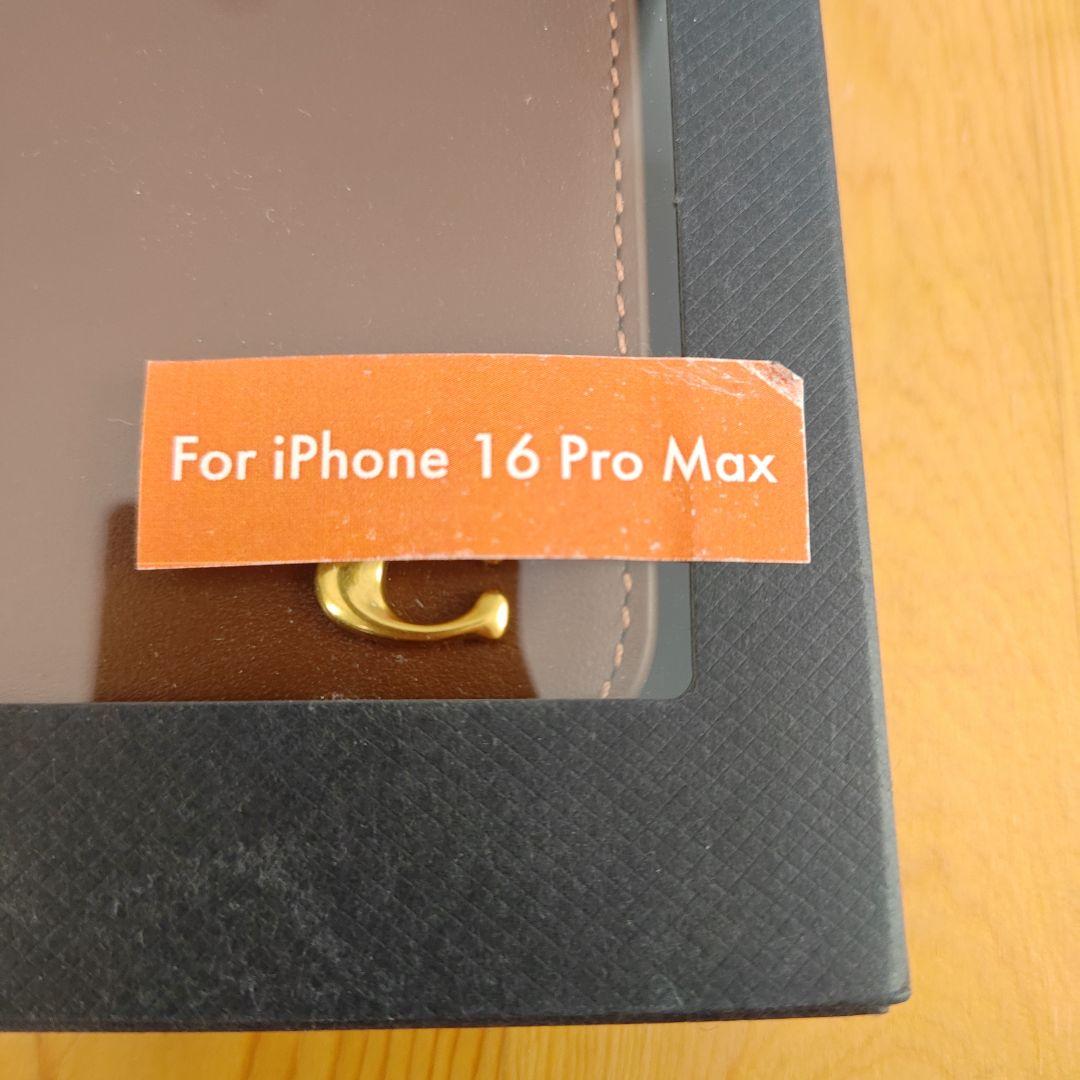 COACH 手帳型ケース iPhone 16 Pro Max 新品未使用