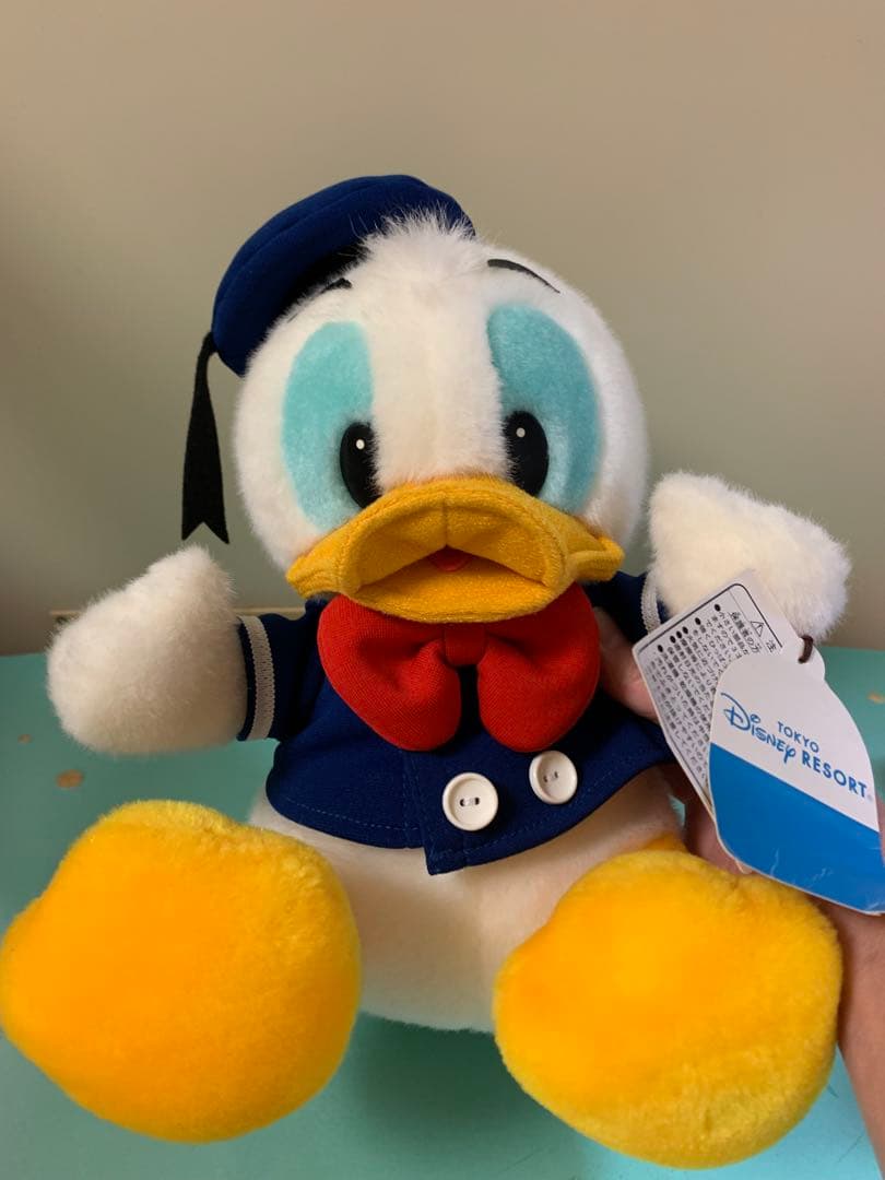 東京ディズニーランド　ドナルド　デイジー レトロ　ぬいぐるみ