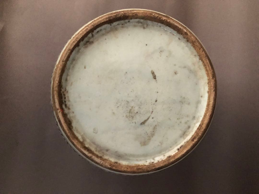 中国骨董　古美術　清朝　粉彩壺