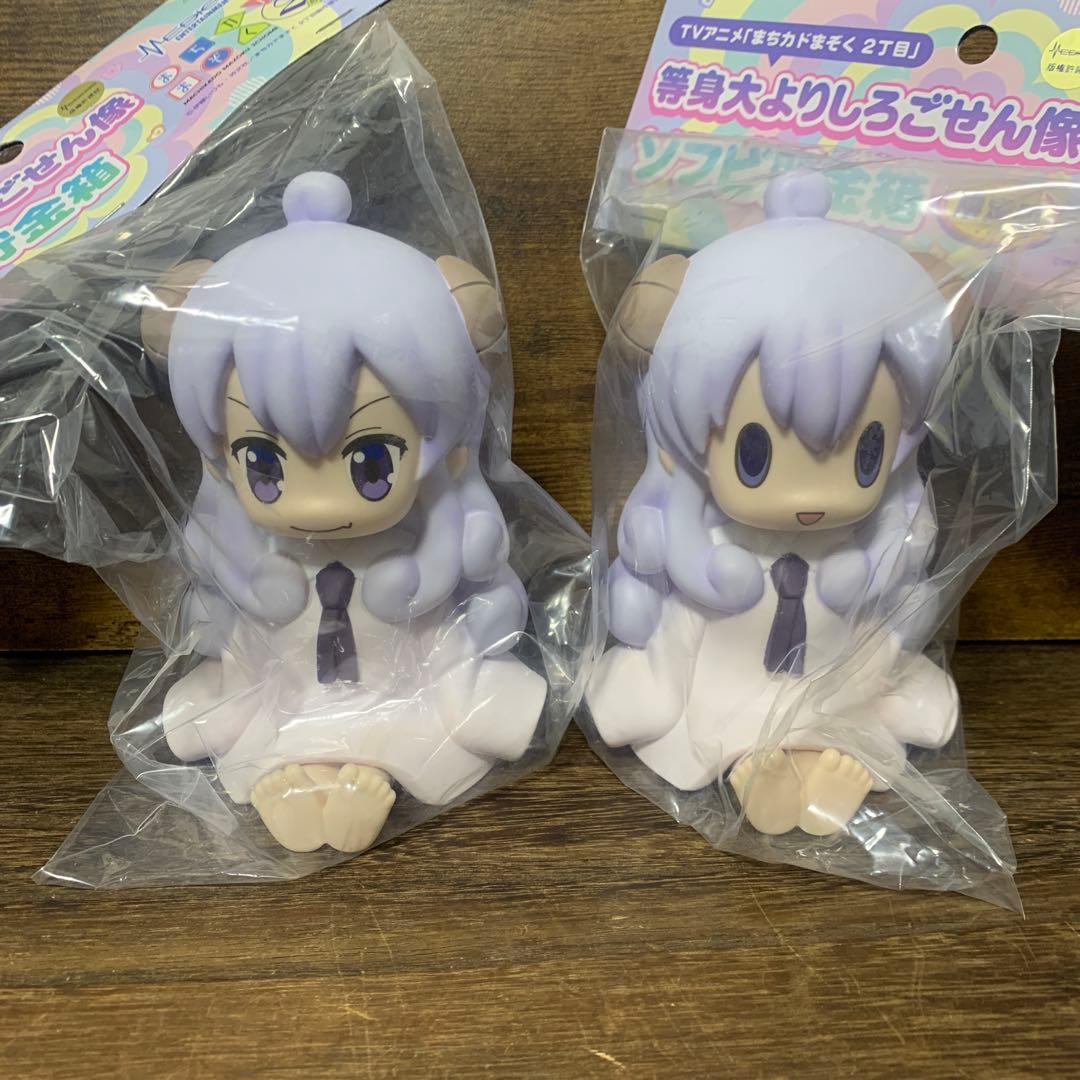 まちカドまぞく　だぶるあにばーさりー展　等身大ごせん像　貯金箱セット