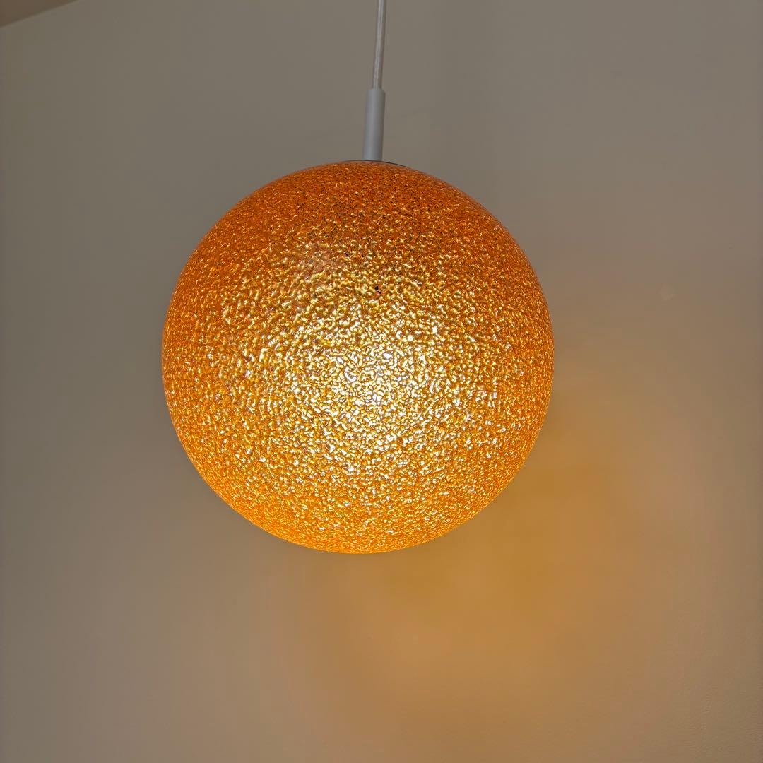 ペンダントライト 吊下げ照明 オレンジ ミッドセンチュリー スペースエイジ