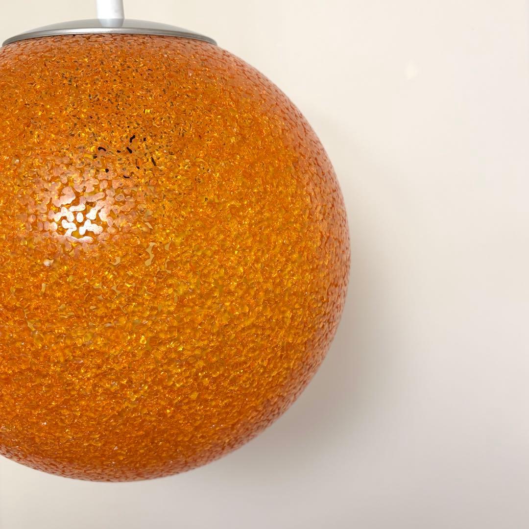 ペンダントライト 吊下げ照明 オレンジ ミッドセンチュリー スペースエイジ