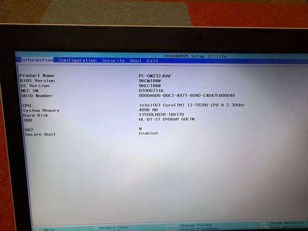 LAVIE PC-GN232JDAF Windows 10 ノートPC 本体