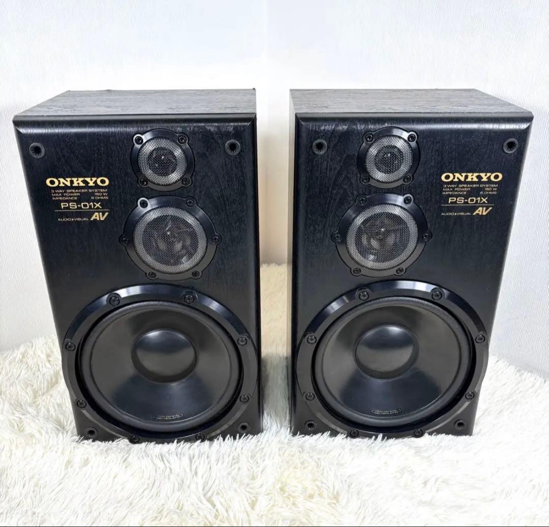 美品 Onkyo PS-01X 3way スピーカー オンキョー