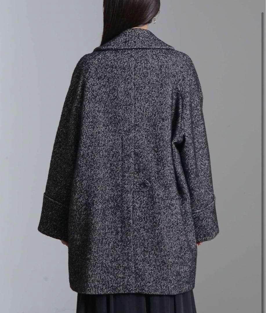 今期！ナノ・ユニバース] オーバーサイズ ツイード コート レディース