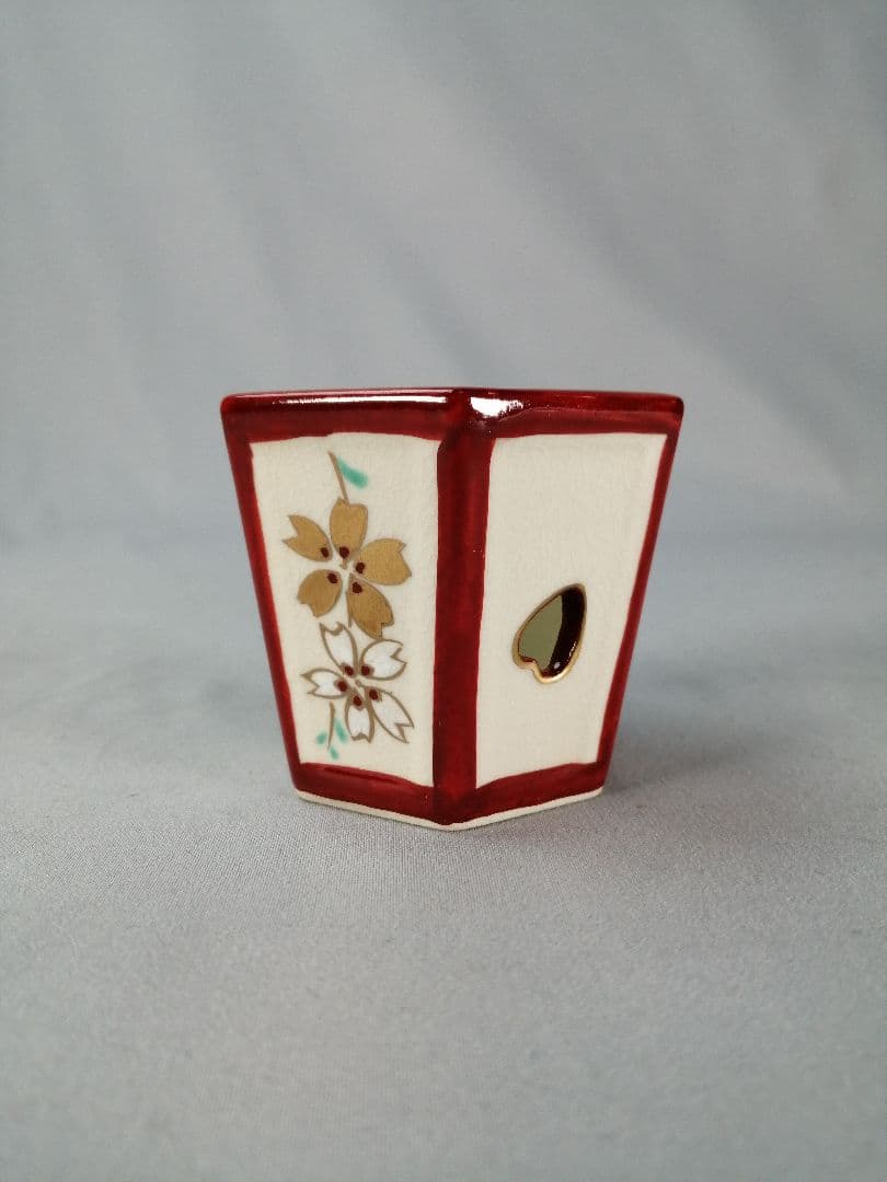 【茶道具】桐鳳造　雪洞蓋置　蓋置199