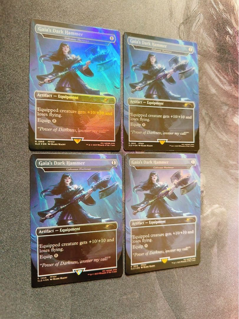 【foil】ガイアのイポスセスフィラ(巨像の鎚) 英語　4枚セット